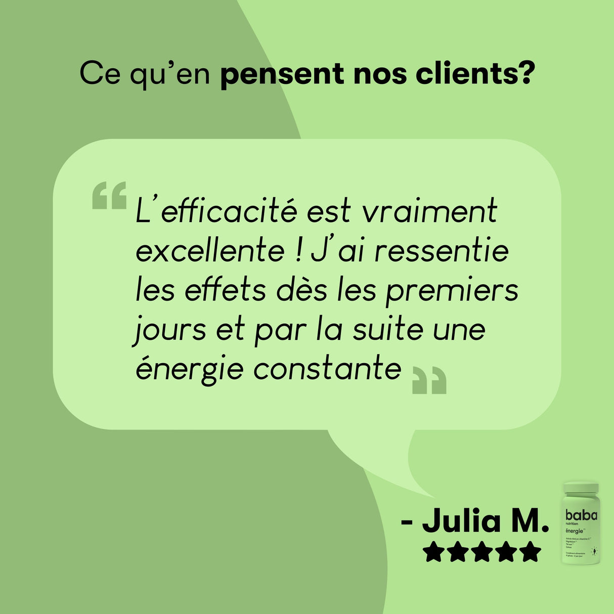 Énergie - 3 mois
