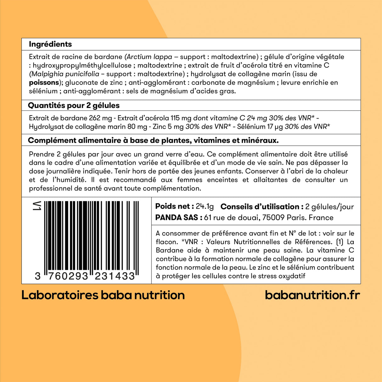 Beauté de la Peau - 3 mois